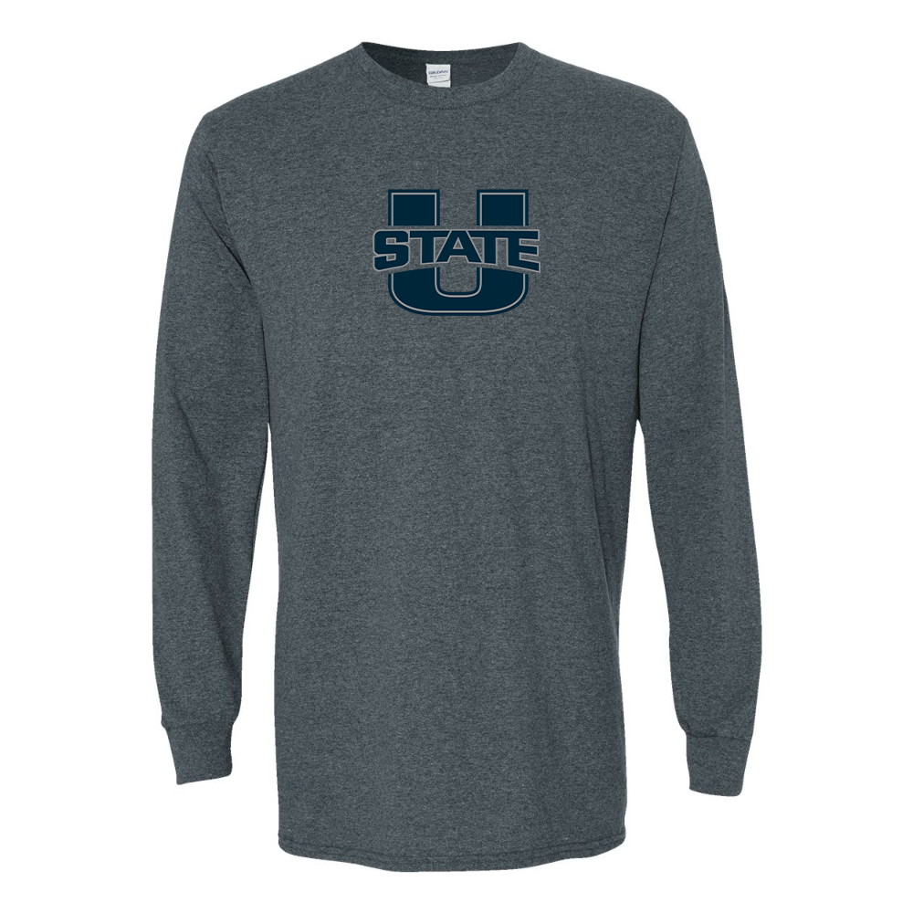 Men's Utah State Aggies Gildan Heavy Cotton Long Sleeve T-Shirt